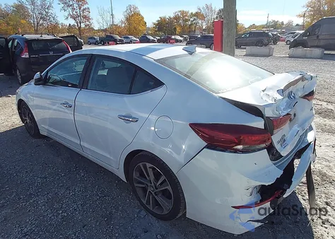 2017 Hyundai Elantra Limited from USA, damaged, VIN 5NPD84LF8HH052508